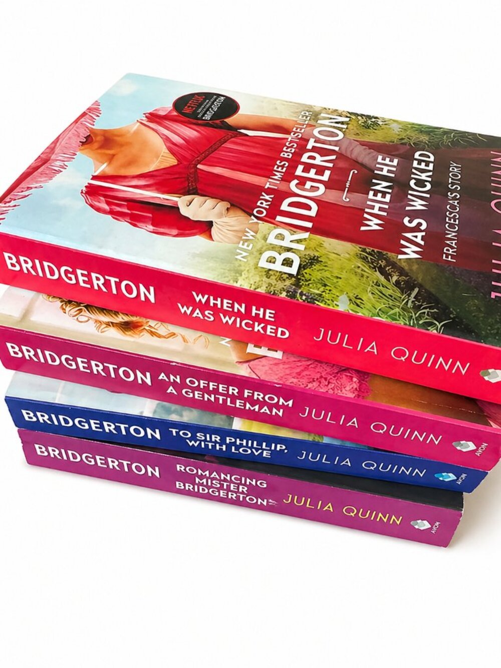 Bridgerton Book Set Julia Quinn | 4 Paperback Bundle Romance Series Netflix